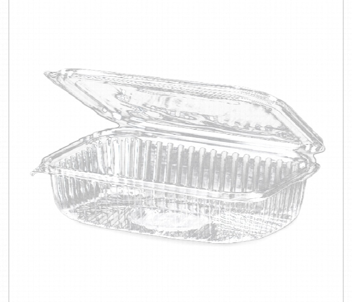 Clear Hinged Container 24 Oz Q Pac 1X10  Chct24 - Zoom Image
