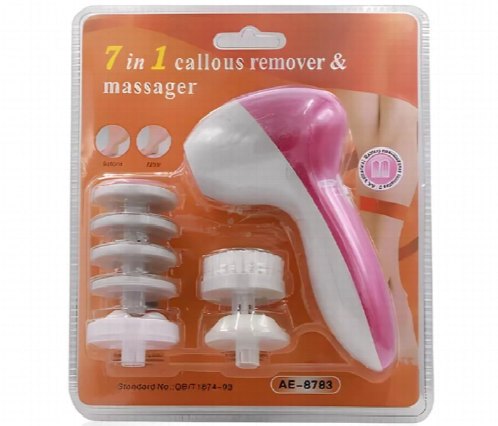 7 In 1 Callus Remover And Foot Massager Kit For Dead Skin Cracked Heels Exfoliation Pedicure And Foot Care - Zoom Image 1