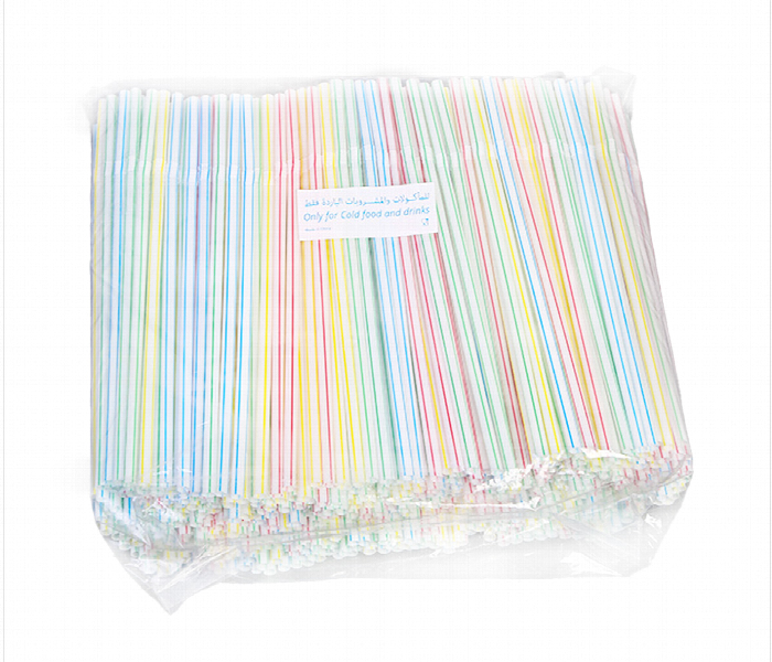 Q Pac Plastic Straw Multicolored  Ps Mc Qp1 - Zoom Image