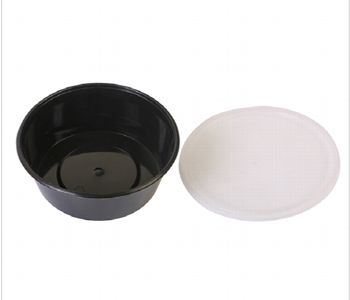 Q Pac Micro 250Ml Container Round Black With Lid 1X5  Mcrb250 - Zoom Image