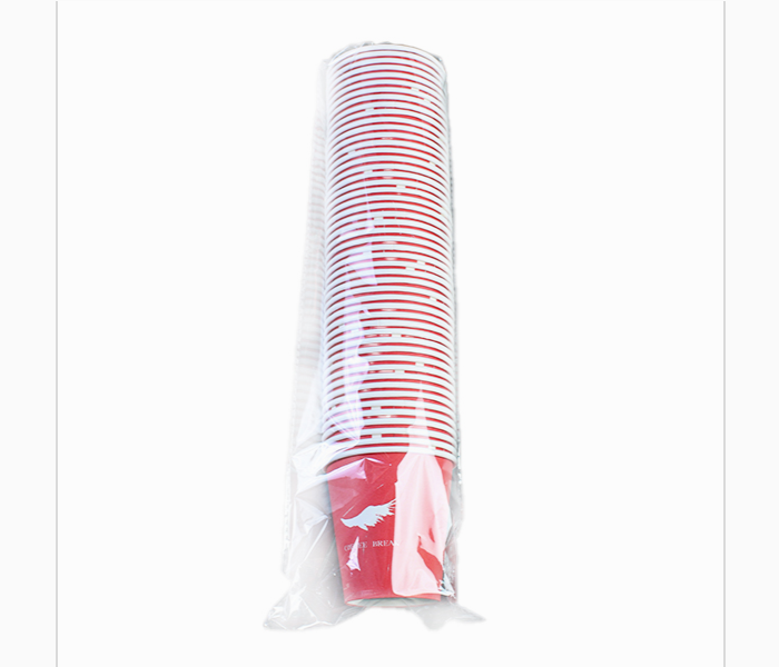 Q Pac  Paper Cup 7 Oz Red  Pc7R50 - Zoom Image