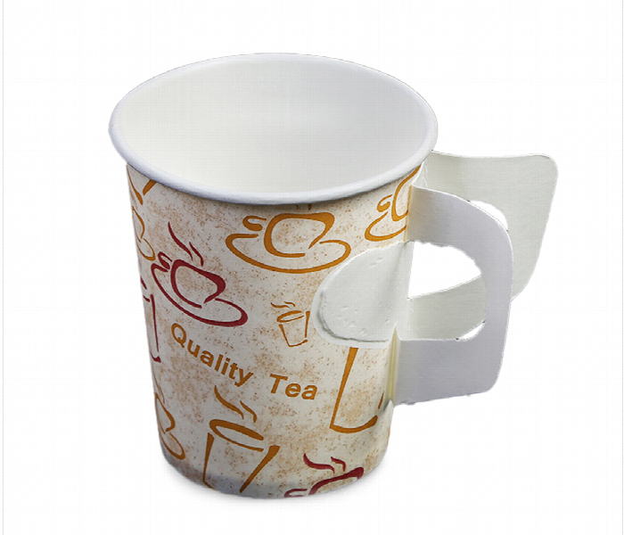 Q Pac Paper Cup With Handle 7 Oz 1X50 Pieces  Pc7Hqp50 - Zoom Image