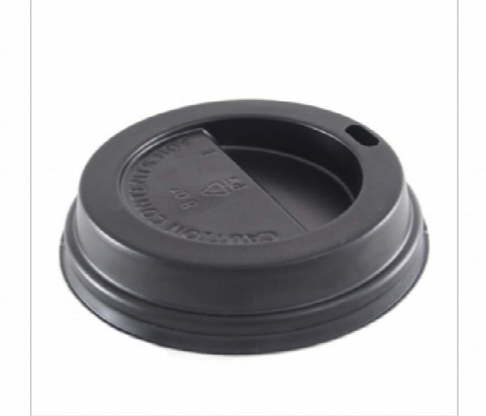 Q Pac Cover For 8 Oz Hot Cup Black 50 Pieces  C8Hcb50 - Zoom Image