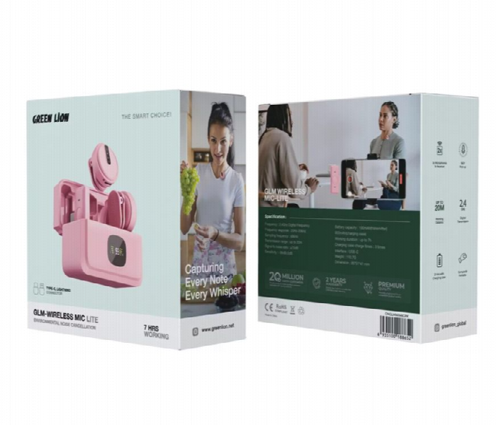 Green Lion Glm Wireless Mic Lite  Pink - Zoom Image 3