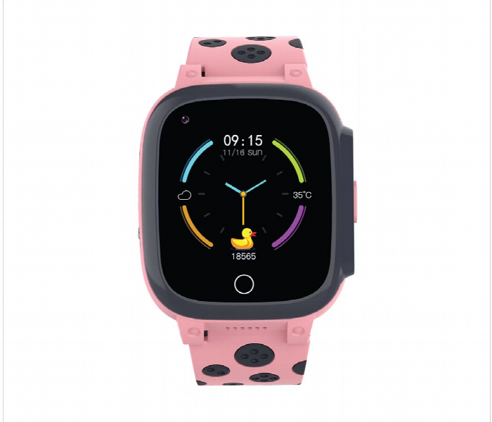 Porodo 4G Kids Smart Watch With Video Call Pink - Zoom Image 2