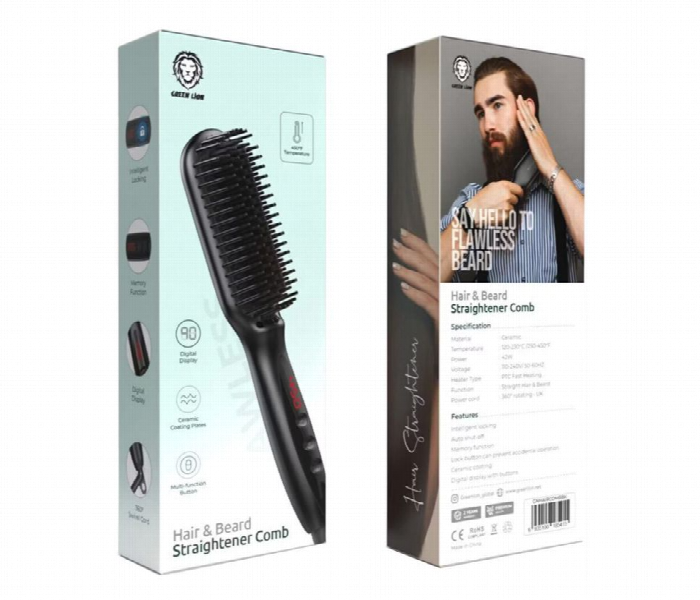 Green Lion Hair And Beard Straightener Comb - Zoom Image 4