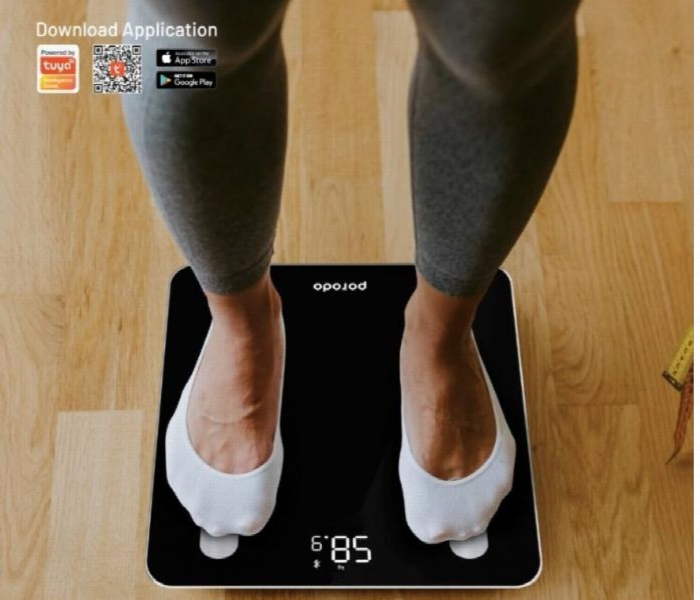 Porodo Full Body Smart Scale Black - Zoom Image 4