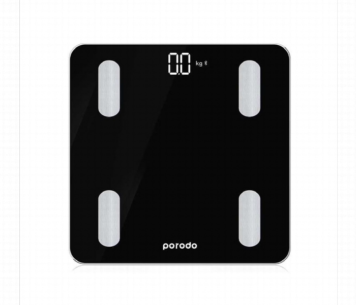 Porodo Full Body Smart Scale Black - Zoom Image 1