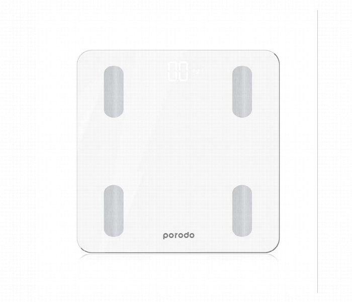 Porodo Full Body Smart Scale White - Zoom Image 1