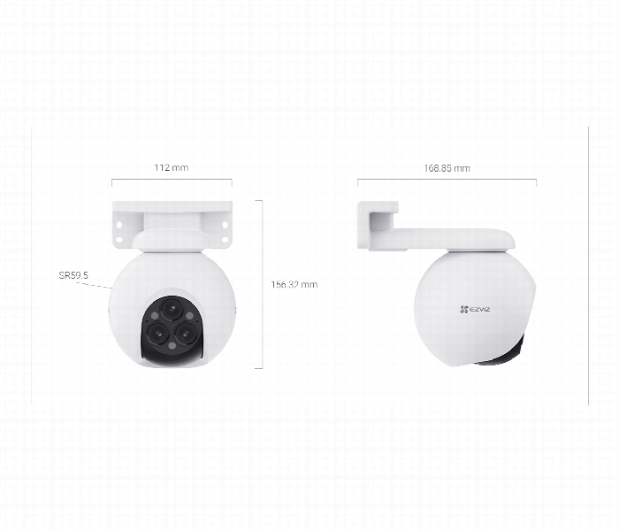 Ezviz Cs H80F  R100 8G444Wkfl H80 Triple Lens Smart Wifi Camera - Zoom Image 2