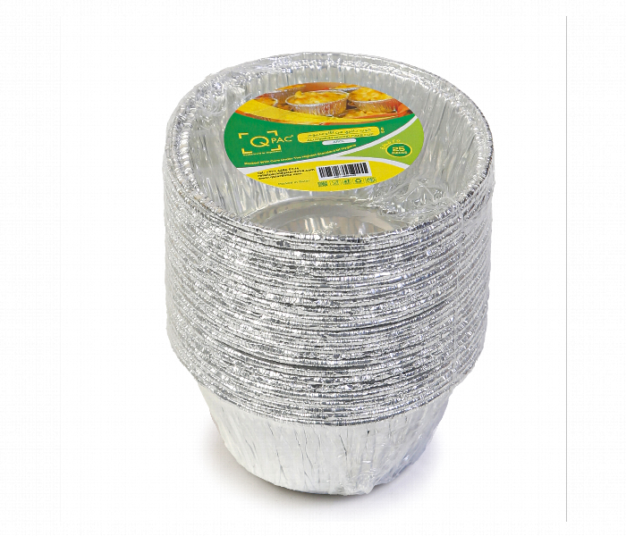 Q Pac Aluminium Round Cake Cup 1X25 Pieces  Arc25 Qp1 - Zoom Image