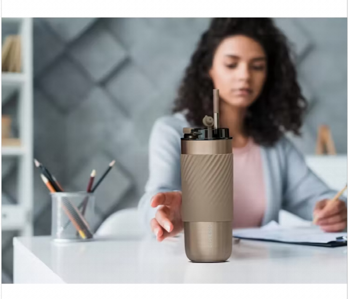 Lepresso Thermal Tumbler With Infusion Filter Gold - Zoom Image 2