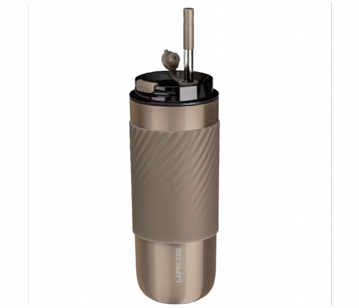 Lepresso Thermal Tumbler With Infusion Filter Gold - Zoom Image 1