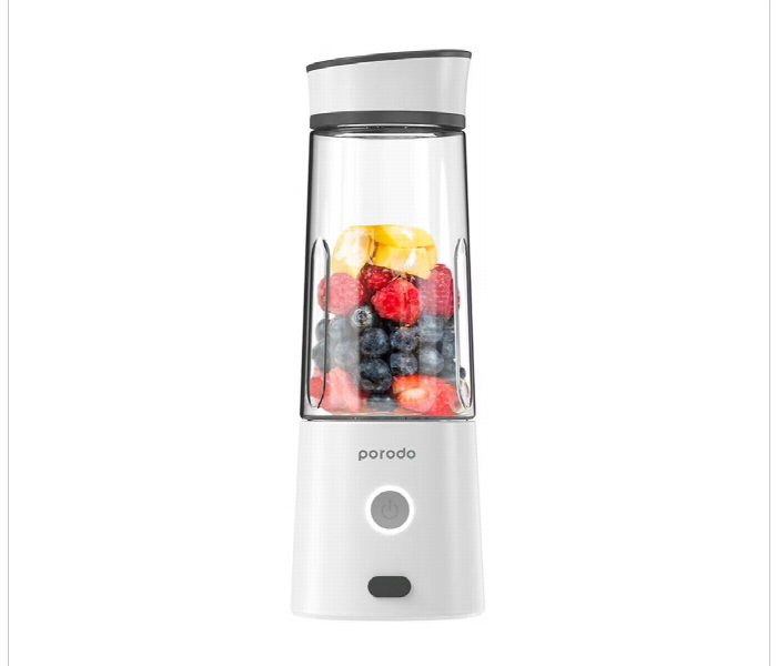 Porodo Lifestyle 6 Blade Portable Juicer 400Ml 126W White - Zoom Image 1