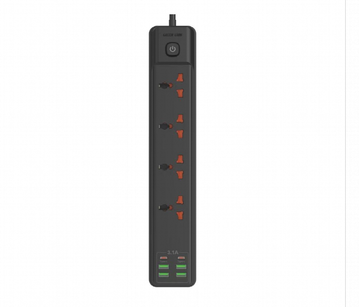 Green Lion Power Socket 4 Usb A And 2 Type C Port Gray - Zoom Image 3