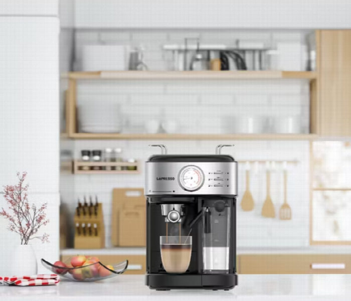 Lepresso Coffee Machine 20 Bar Powerful Pressure Pump With Capsule Filter And Funnel - Zoom Image 4