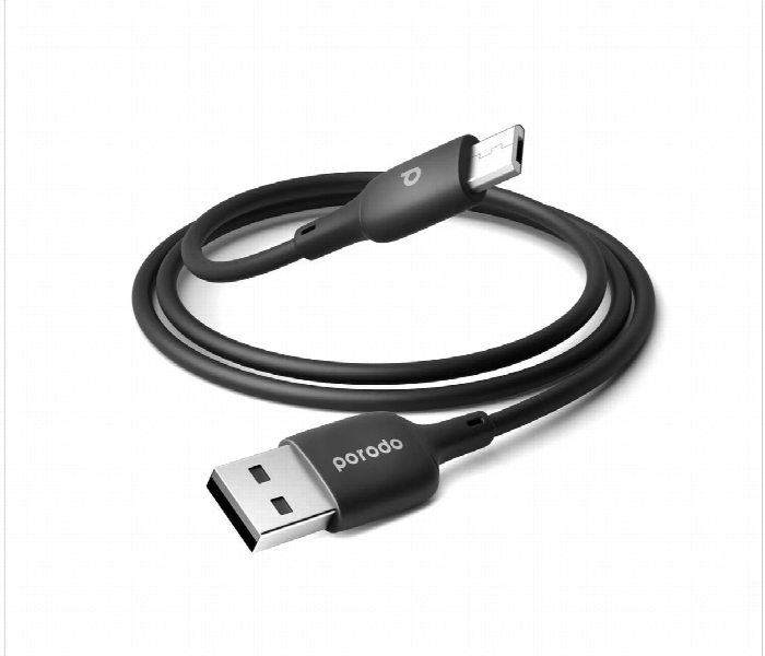 Porodo Blue Pvc Micro Cable 1M 3.2Ft  Usb A To Micro - Zoom Image 1