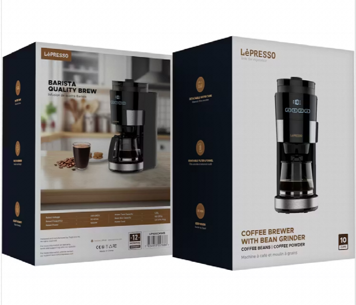 Lepresso 10 Cup Grinding Coffee Machine With Warming Base - Zoom Image 4