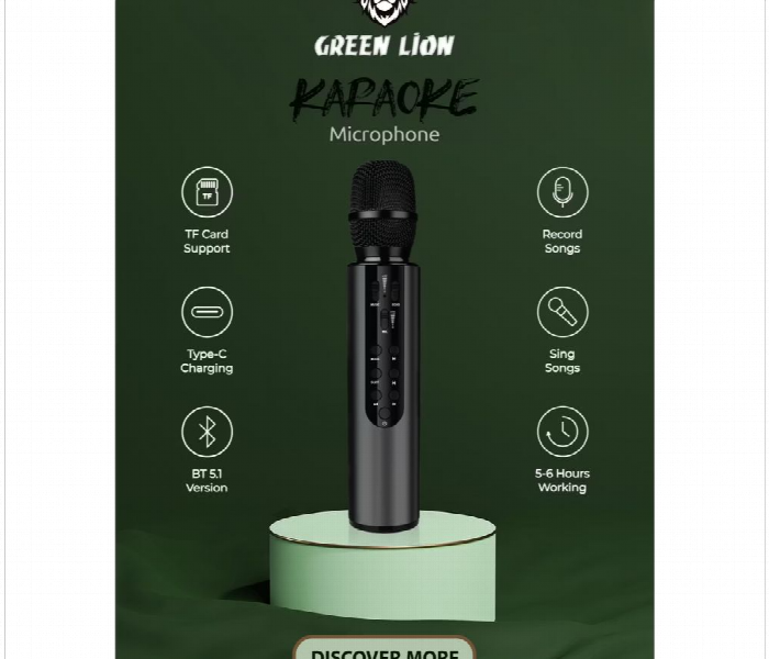 Green Lion Karaoke Microphone 2000 Mah - Zoom Image 5