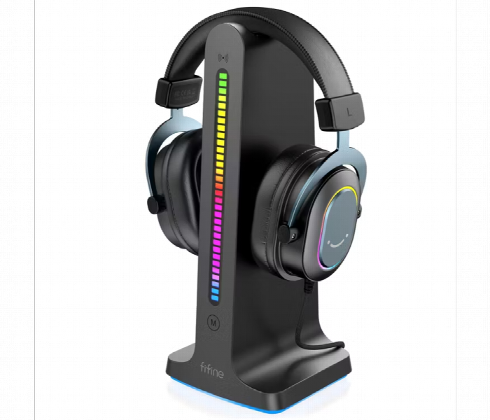 Porodo Gaming Rgb Dynamic Sound Lighting Headphone Stand With Cable Storage - Zoom Image 1