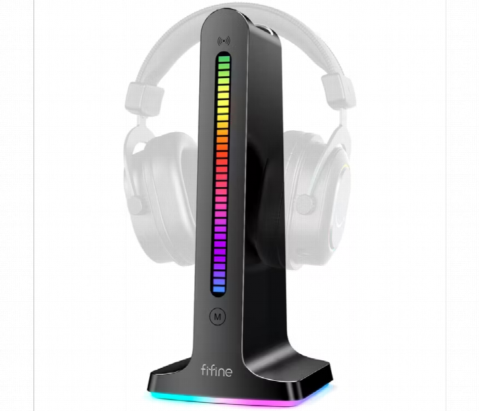 Porodo Gaming Rgb Dynamic Sound Lighting Headphone Stand With Cable Storage - Zoom Image 3