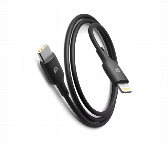 Porodo Blue Pvc Type C To Lightning Cable 1M 20W Black - Zoom Image 2