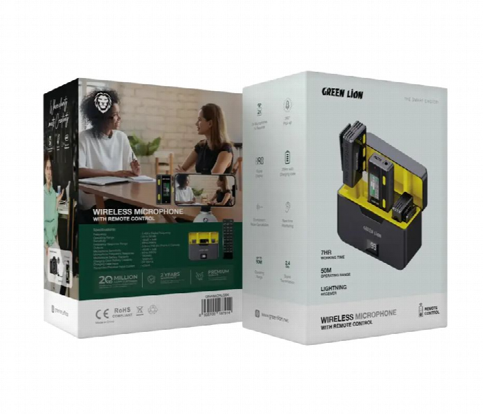 Green Lion Wireless Microphone With Remote Control And Type C Connector - Zoom Image 4