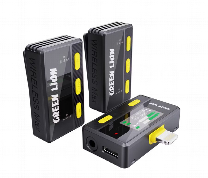Green Lion Wireless Microphone With Remote Control And Lightning Connector - Zoom Image 2