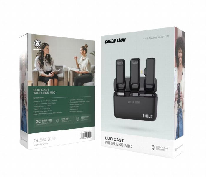 Green Lion Duo Cast Wireless Lightning Microphone - Zoom Image 2