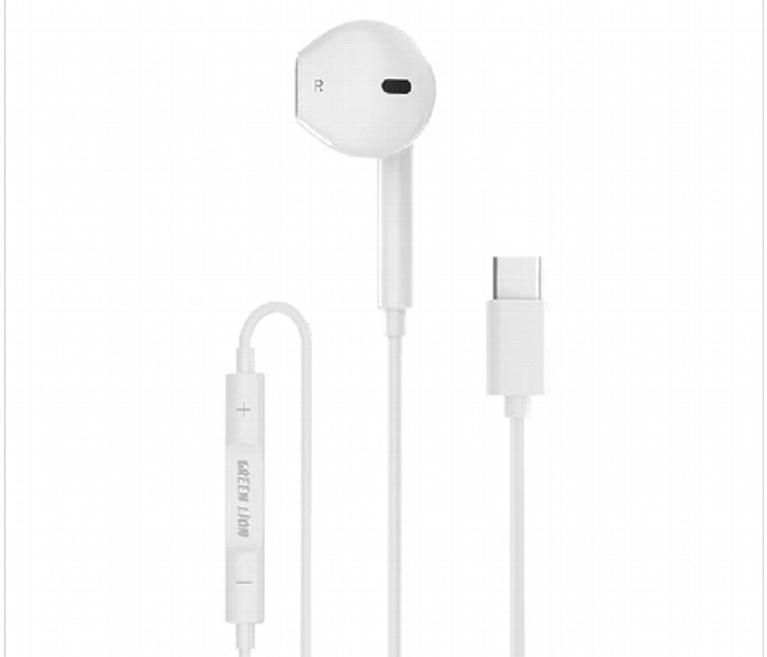 Green Lion Wired Mono Earphones With Type C Connector - Zoom Image 1