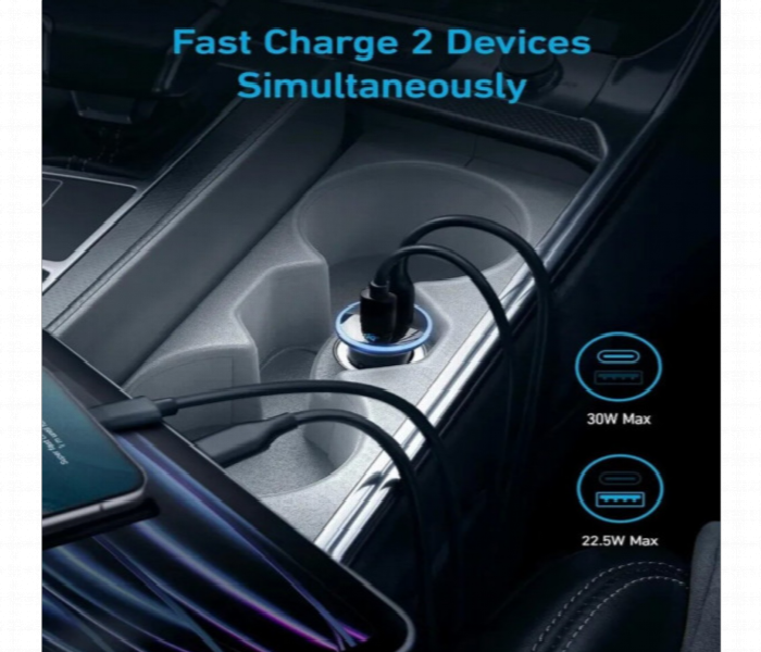 Anker 323 Car Charger 52 5W A2735 Black - Zoom Image 3