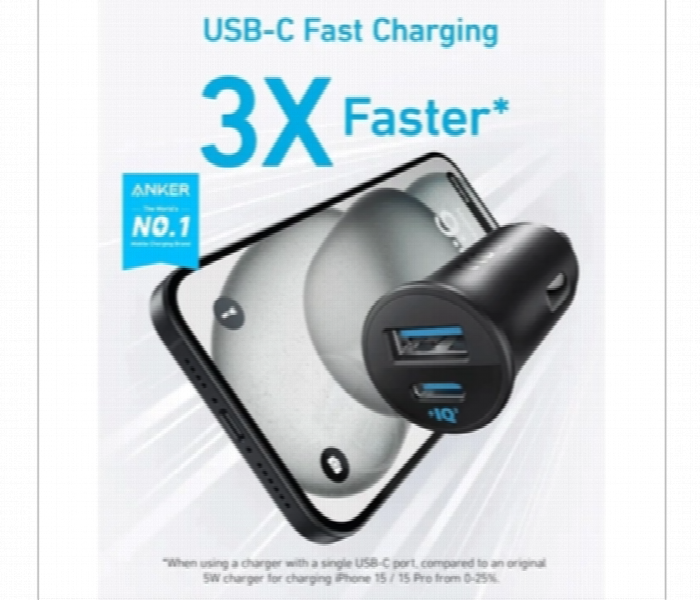 Anker 30W Dual Port Charger Black - Zoom Image 3
