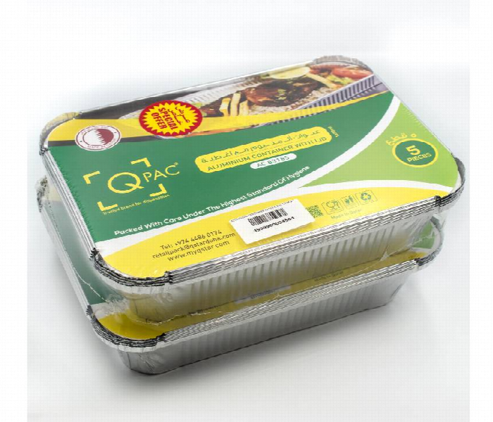 Q Pac Aluminium Container 83185 Offer Pack 5X2 Packet  Proac85X2 - Zoom Image
