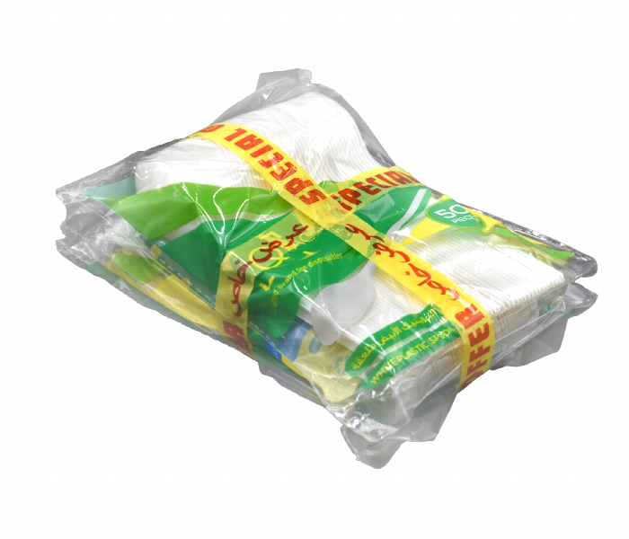 Q Pac Plastic Spoon White Offer Pack 3 Packet X 50 Pieces  Propsw3 - Zoom Image