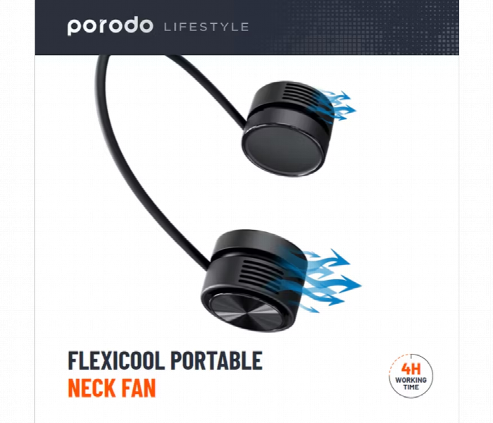 Porodo Lifestyle Flexicool Portable Neck Fan - Zoom Image 2