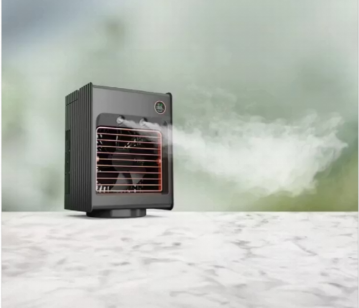 Porodo Lifestyle Misting Air Cooling Fan Gray - Zoom Image 3