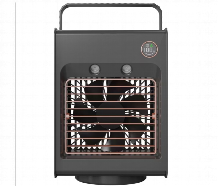Porodo Lifestyle Misting Air Cooling Fan Gray - Zoom Image 2
