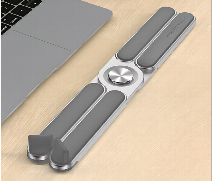 Powerology Adjustable And Foldable Laptop Stand Pwaalpfls - Zoom Image 3