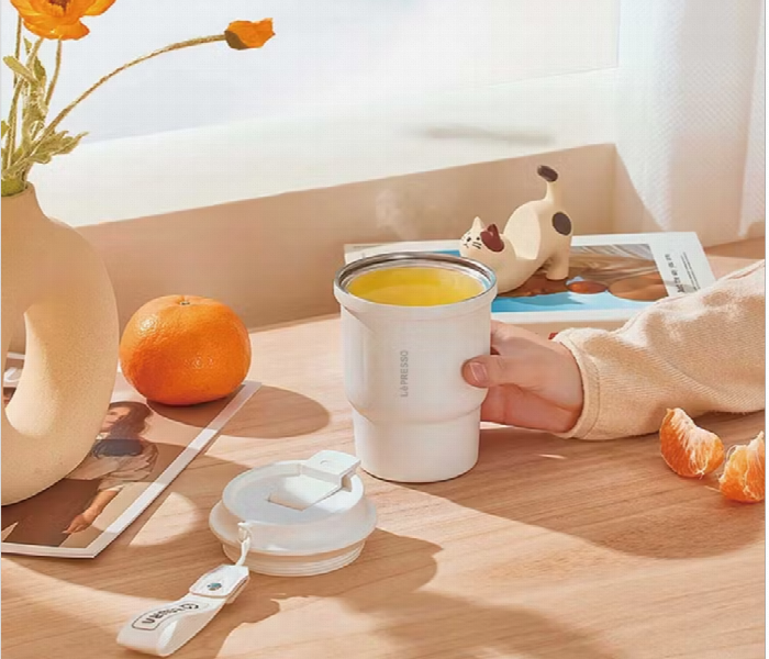 Lepresso Insulated Tumbler Hot And  Cold  Drinks White - Zoom Image 2