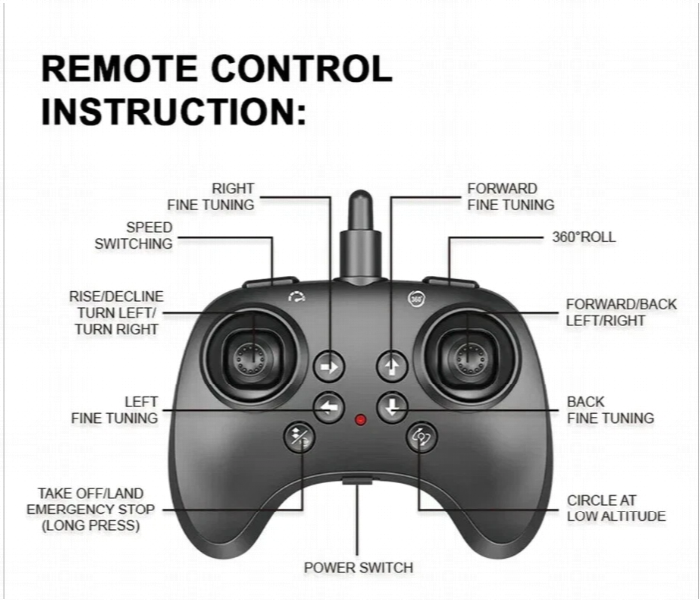 Rc Fighter Jet For Kids Remote Control Stunt Plane With Led Lights Easy Outdoor Flying Toy - Zoom Image 3