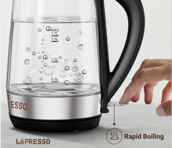 Lepresso 360 Transparent Quick Boil Glass Kettle - Zoom Image 3