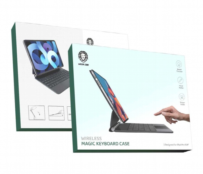 Green Lion Wireless Magic Keyboard For Ipad 12.9Inch 500Mah  Black - Zoom Image 2