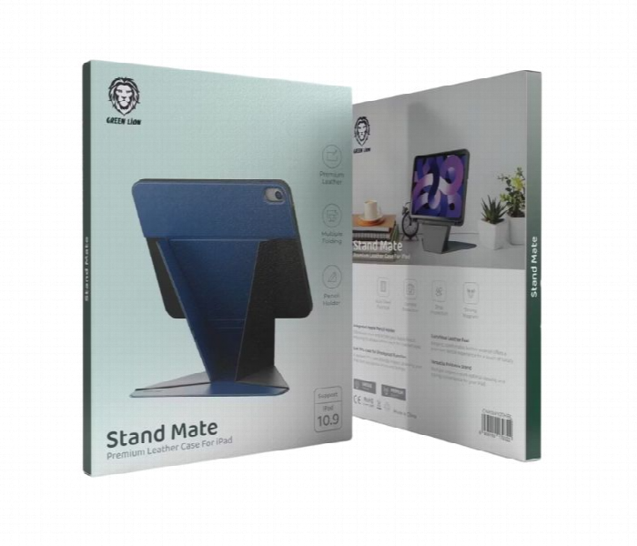 Green Lion Stand Mate Premium Leather Case For Ipad 10.9 Or 11  Blue - Zoom Image 2