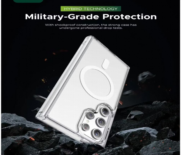 Green Lion Magsafe Crystal Case For Samsung Galaxy S24 Plus - Zoom Image 3