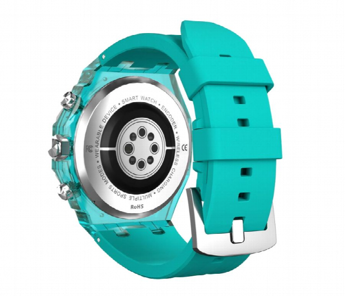 Porodo Transparent Cristallo Ap Smart Watch Blue - Zoom Image 3