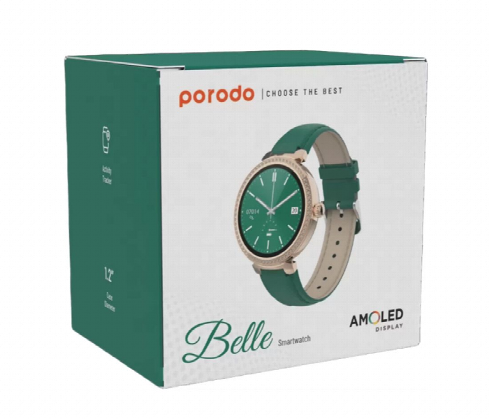 Porodo Belle Smart Watch Green With Amoled Display - Zoom Image 2