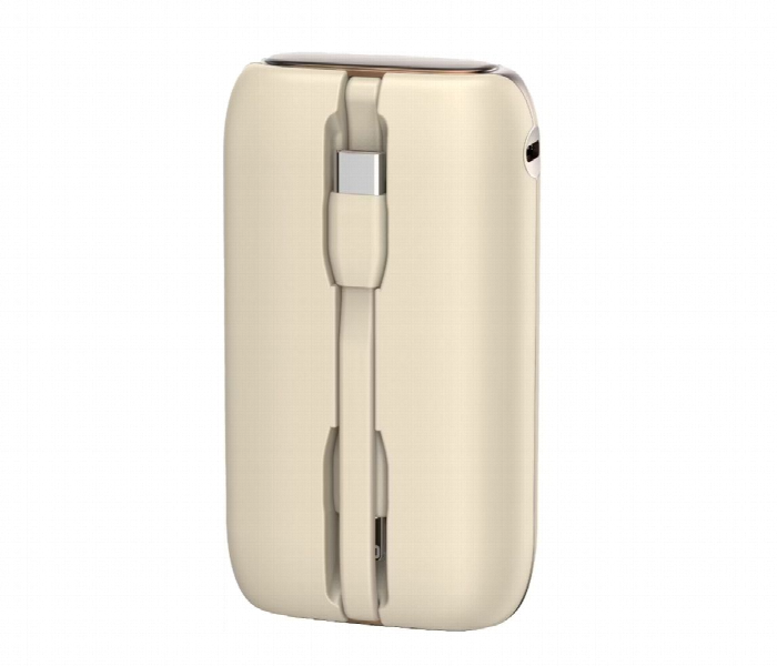 Porodo 10000Mah 4 Power Bank Station Lightning And Type C Integrated Cable Gold - Zoom Image 3