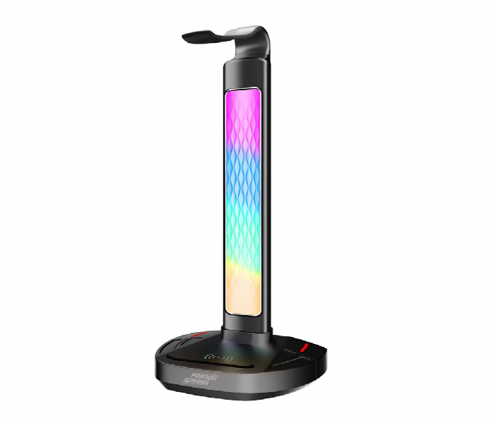 Porodo Gaming Rgb Headphone Stand With Wireless Charging - Zoom Image 2