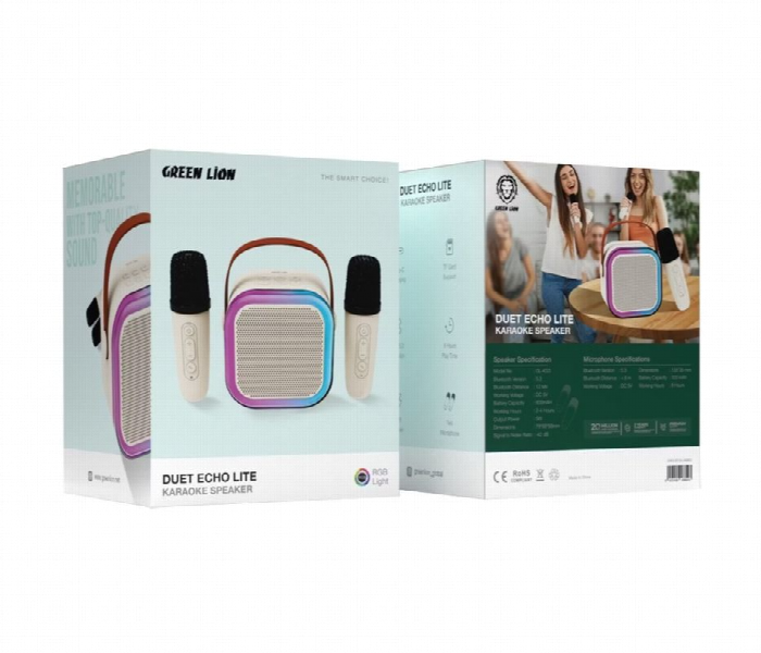 Green Lion Duet Echo Lite Karaok Speaker - Zoom Image 2