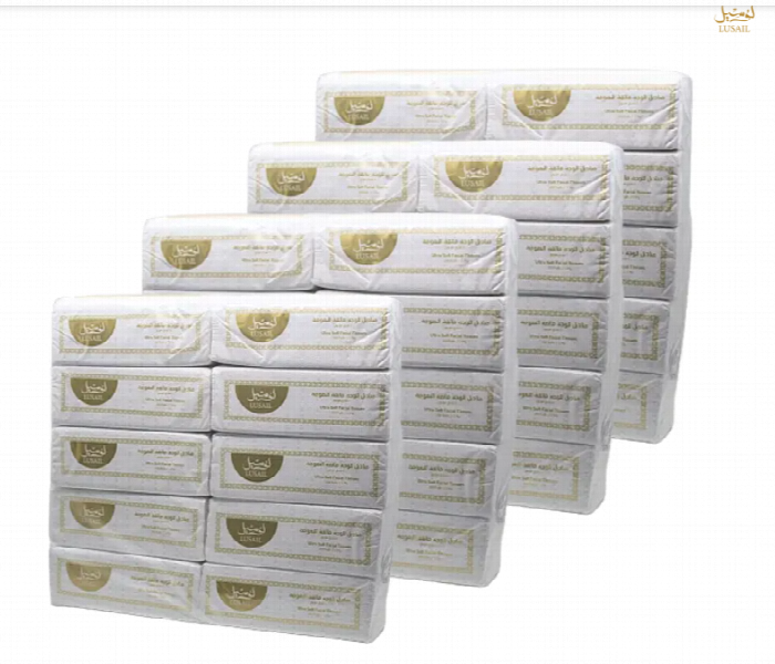 Facial Tissue Lusail Ultra Soft 2 Ply 1 X 40 Piece  Ftlus1X140 - Zoom Image